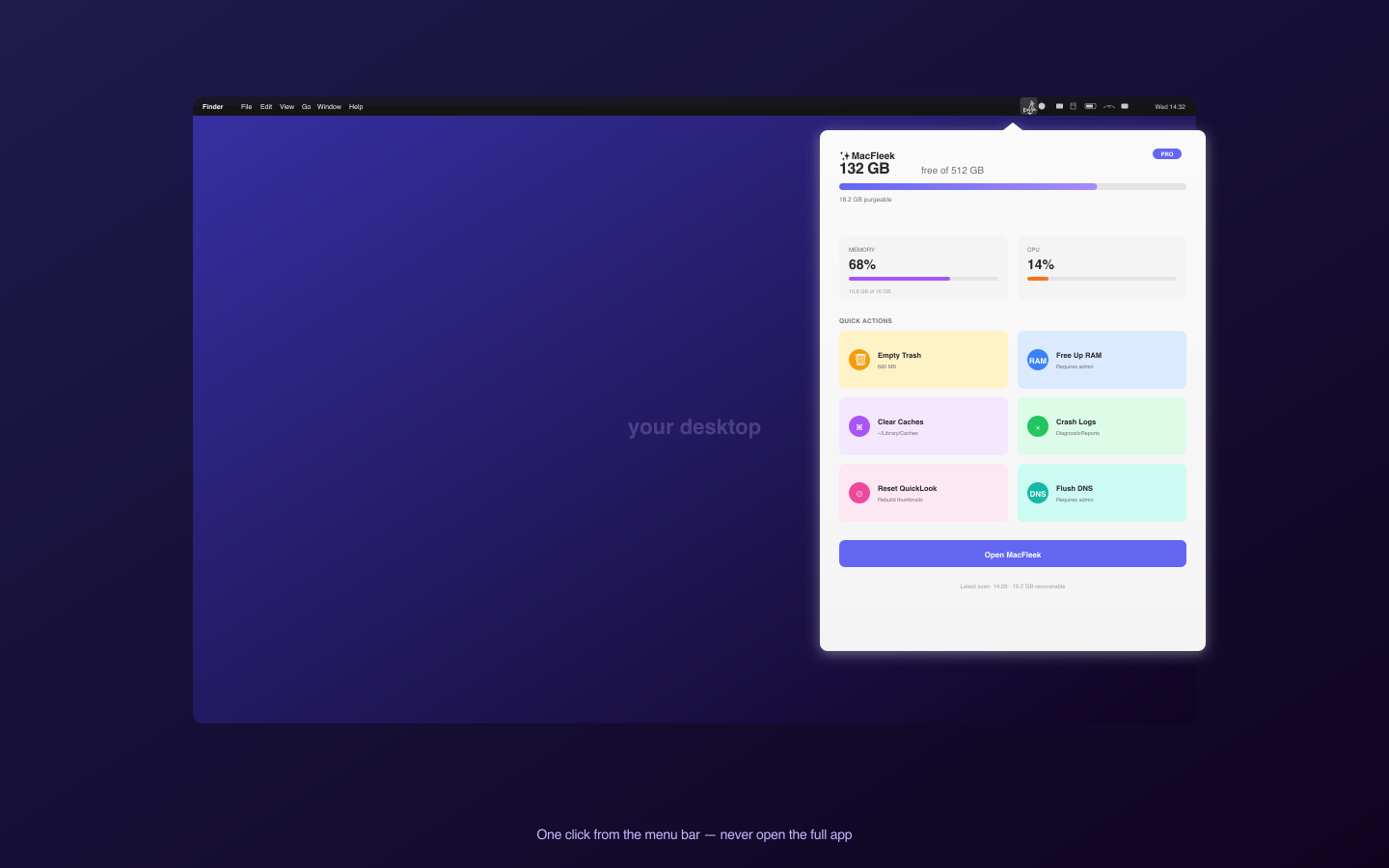 Menu-bar Quick Actions